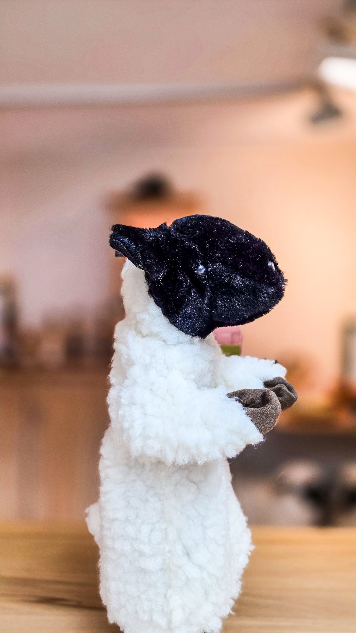 Rhönschaf Plüsch-Handpuppe