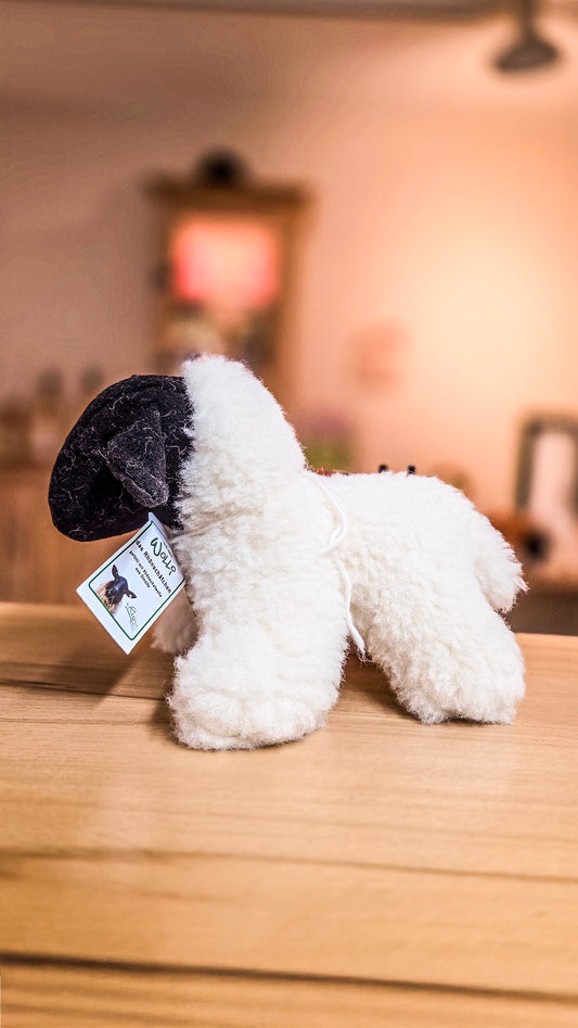 Plüschschaf Wolli stehend - mit echter Rhönschafwolle